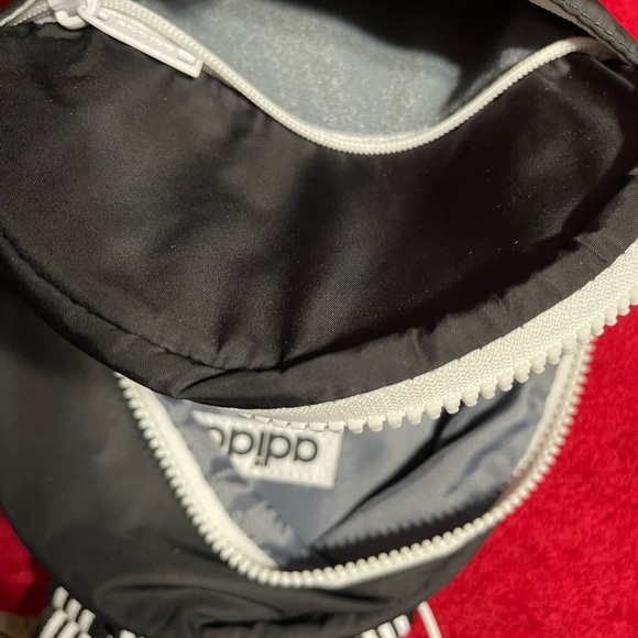 Adidas Black Mini Core Backpack with White Logo - Picture 5 of 6